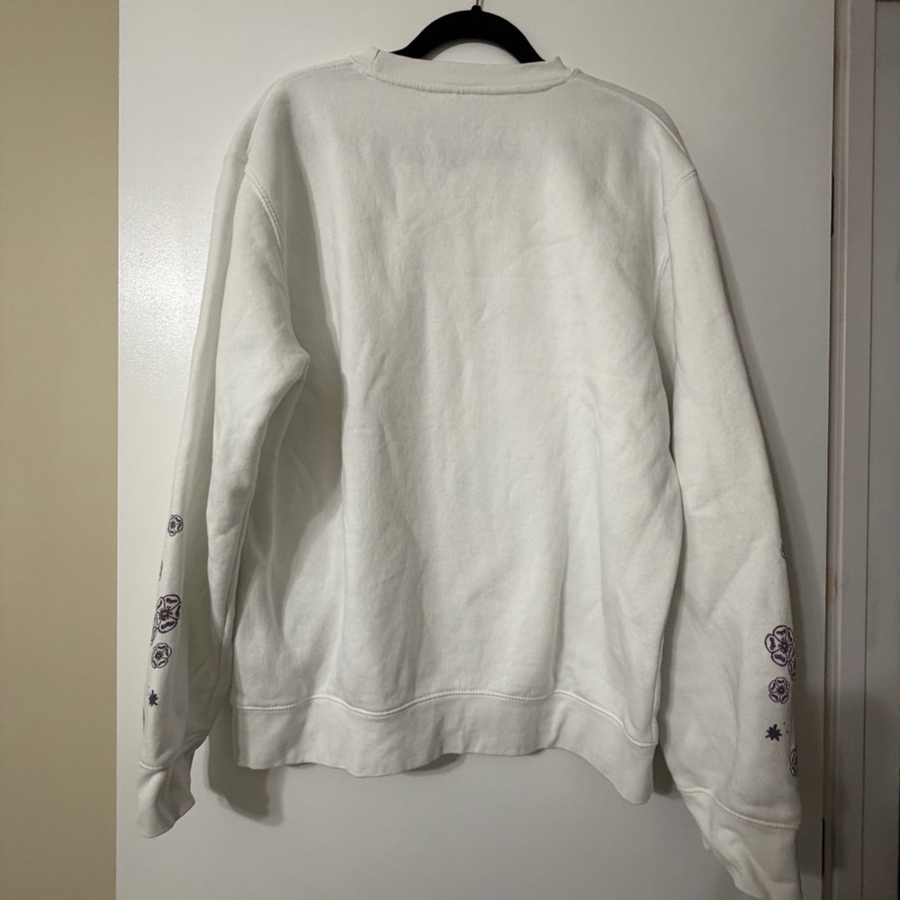 White and Purple Speak Now Taylor’s Version Tracklist Crewneck Sweatshirt Size L - Picture 6 of 8
